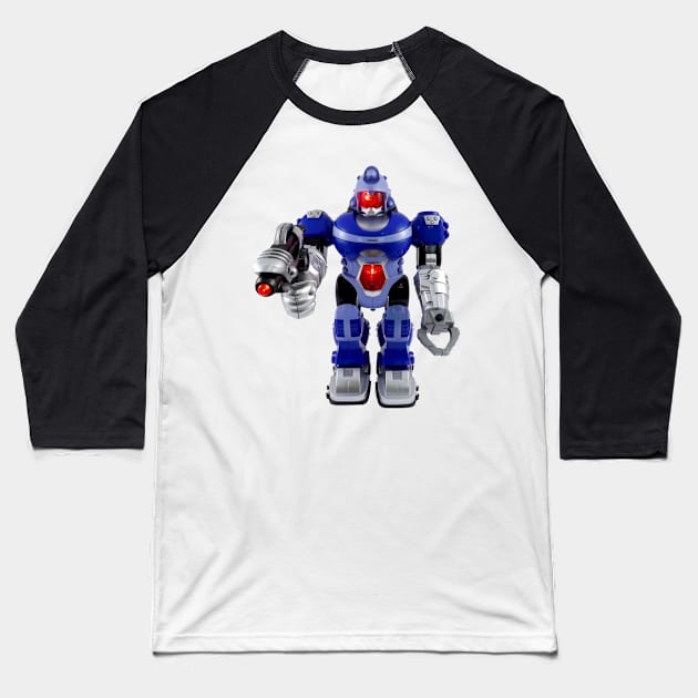 Kids Robots Baseball T-Shirt by neng